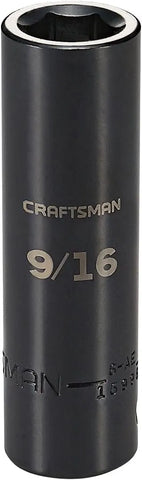 CRAFTSMAN Deep Impact Socket, SAE, 1/2-Inch Drive, 9/16-Inch (CMMT15998)