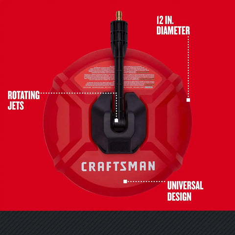 CRAFTSMAN 12 in Surface Cleaner, Pressure Washer Accessory (CMZPWSC100)