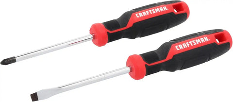 CRAFTSMAN 2 Pc Screwdriver Set, Phillips Screwdriver #2 and 1/4 In Flathead (CMHT65133)