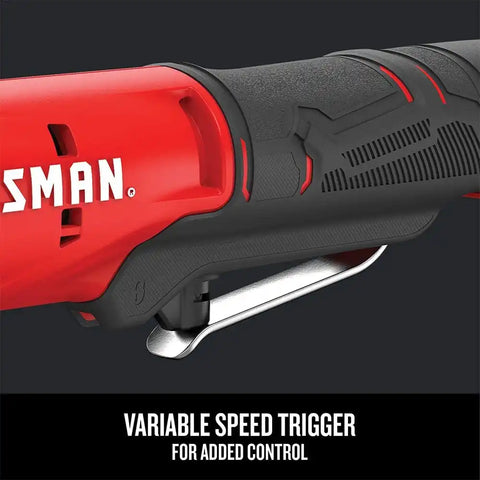 CRAFTSMAN V20 Cordless Ratchet Wrench, 3/8 inch Drive, 300 RPM, up to 35 ft-lbs of Torque, Bare Tool Only (CMCF930B)