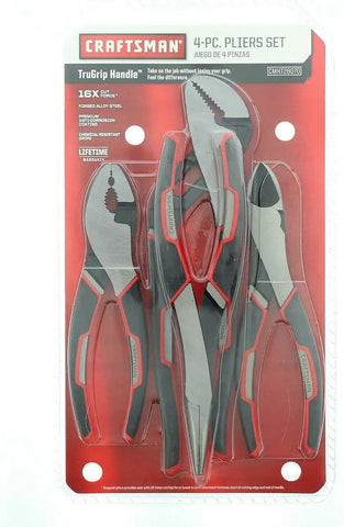 CRAFTSMAN 928070 4 Piece Pliers Set