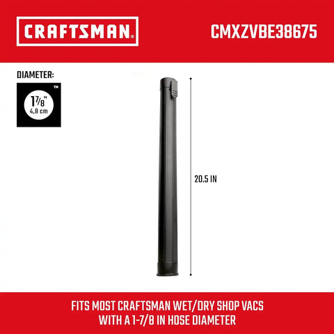 CRAFTSMAN CMXZVBE38675 1-7/8 in. Extension Wand Wet Dry Vac Attachment