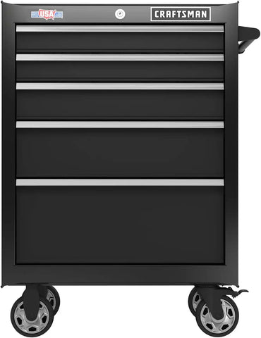 CRAFTSMAN S2000 26IN 5-DRAWER CABINET W/TRAY & HOLDER BK (CMST32752BK)
