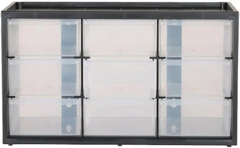 CRAFTSMAN Plastic Storage Organizer Bin System, 9 Compartment, Modular, Home Office (‎CMST40709)
