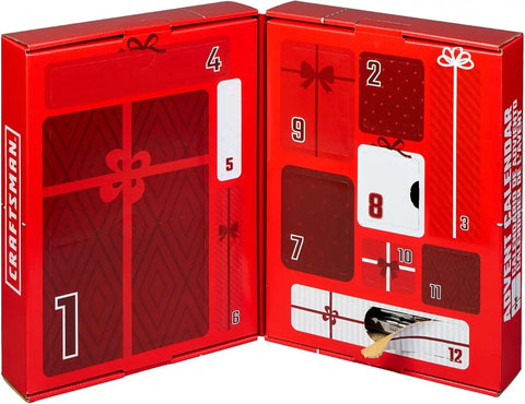 12 Days of CRAFTSMAN Advent Calendar, Limited Edition Gift Box CMMT12426A | Mens Advent Calendar, Tool Advent Calendars Christmas for Adults, Boys and Girls, Filled with CRAFTSMAN DIY Tools