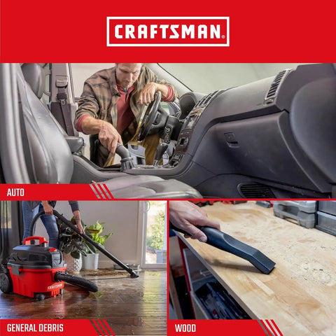 CRAFTSMAN CMXZVBE38741 Genuine 4 Gal. General Purpose Wet Dry Vac Filter | Fits Most 4 Gallon CRAFTSMAN Shop Vacuums, Easy Installation and Traps General Debris