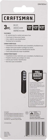 CRAFTSMAN Nail Set, 3-Piece Set (CMHT82541)