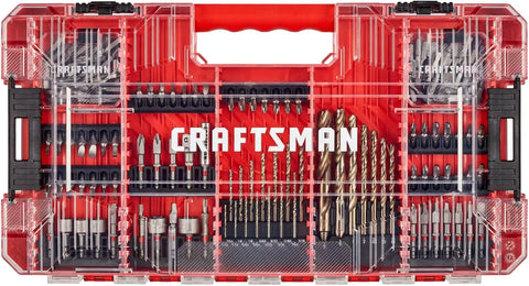 CRAFTSMAN 140 Pc Impact Driver Bit Set, Steel, Black Oxide Coated Impact Drill Bit Set, Precision Machined Tips (CMAF140SET)