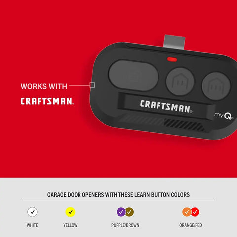 Craftsman Genuine 3-Button Garage Door Opener Remote | Ultra-Secure Encryption, 1-Year warranty, Controls up to 3 garage doors