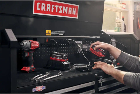 CRAFTSMAN S2000 52" Tool Chest, 10-Drawer Rolling Tool Storage Cabinet with Tray and Holder, Black (CMST352102BK)