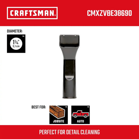 CRAFTSMAN CMXZVBE38690 1-1/4 in. Car Nozzle Wet Dry Vac Attachment