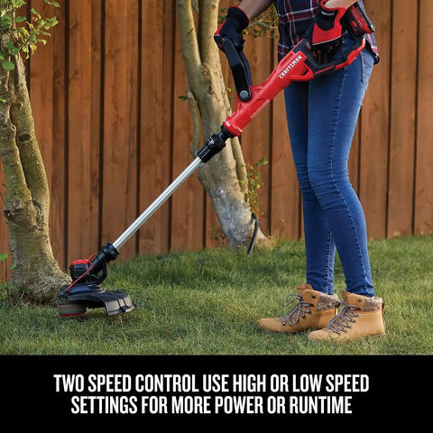 CRAFTSMAN 20V MAX WEEDWACKER String Trimmer and Leaf Blower Combo Kit, Battery and Charger Included (CMCK197M1)