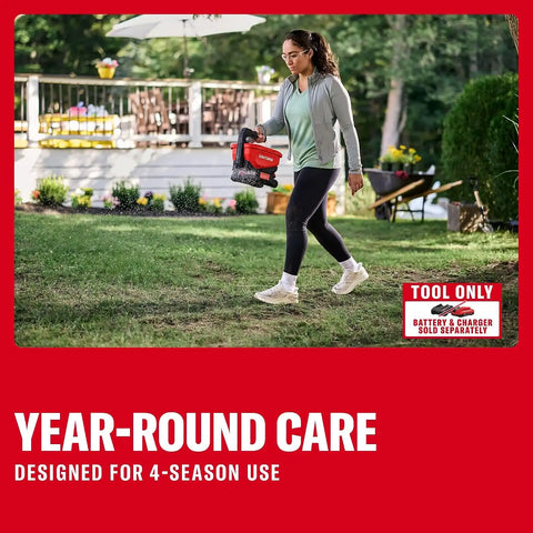 Craftsman V20 Four Season Seed Spreader Handheld, 1.2 Gal, 6 Speed, Fertilizer Spreader, Salt, Ice Melt, Covers up to 5,000 sqf per Tub, Tool Only (CMCOE300B)