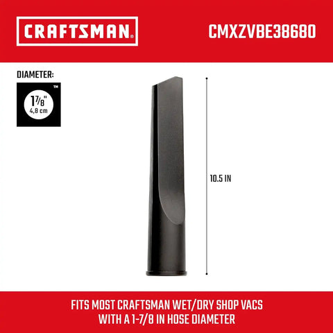 CRAFTSMAN CMXZVBE38680 1-7/8 in. Crevice Tool Wet Dry Vac Attachment