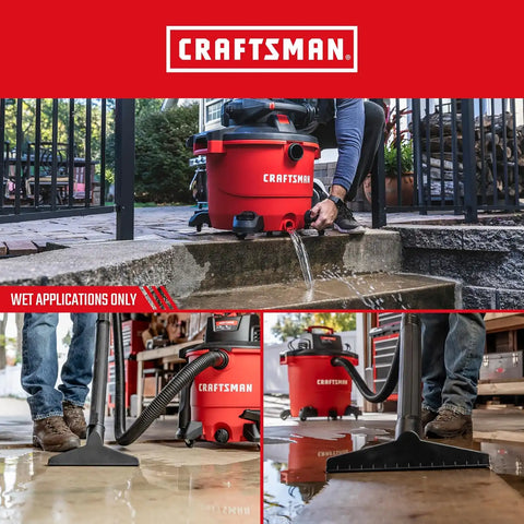 CRAFTSMAN CMXZVBE38773 Genuine 5-20 Gal. Wet Application Wet Dry Vac Filter | Fits Most 5 to 20 Gallon CRAFTSMAN Shop Vacuums, Easy Installation, Designed for High-Volume Liquid Pick-ups