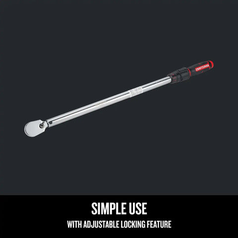 CRAFTSMAN Torque Wrench, 1/2" Drive, 50-250 FT-LB (CMMT99434)