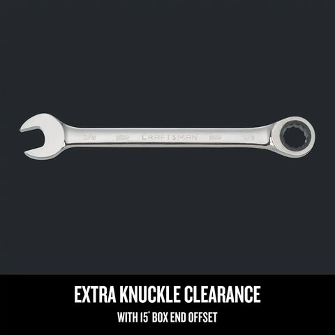 CRAFTSMAN 7/8 in 72-Tooth 12-Point SAE Ratcheting Wrench (CMMT38960)