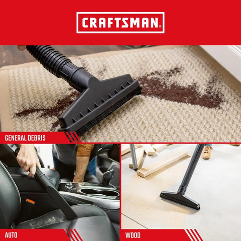 CRAFTSMAN CMXZVBE38766 Wet Dry Shop Vacuum Dry Filters with Band | Reusable, Dry Only Filters for Most Shop-Vac Branded Shop Vacuums, 3-Pack