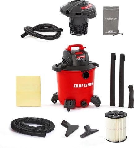 CRAFTSMAN 9 Gal. 4.25 Peak HP and 1.75 Peak HP Powerhead Vacuum Bundle