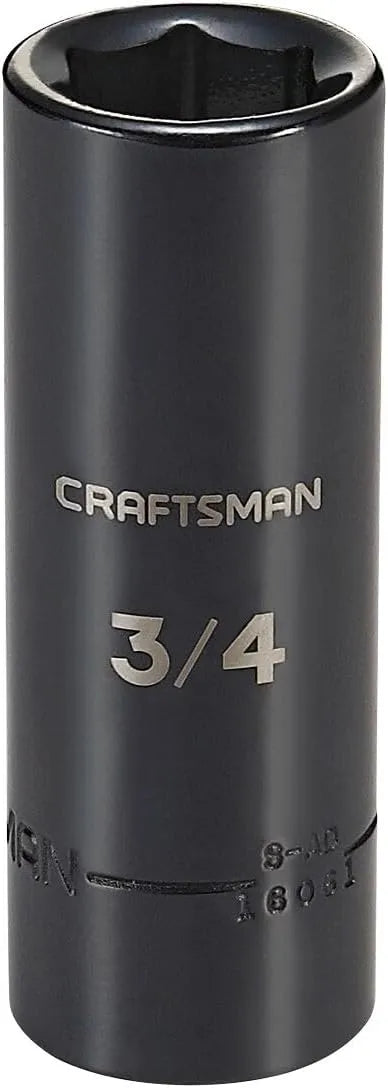 CRAFTSMAN Deep Impact Socket, SAE, 1/2-Inch Drive, 3/4-Inch (CMMT16061)