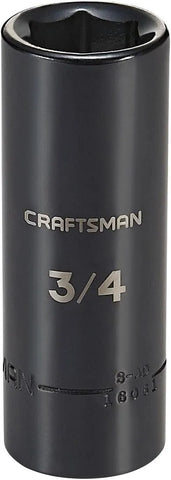 CRAFTSMAN Deep Impact Socket, SAE, 1/2-Inch Drive, 3/4-Inch (CMMT16061)