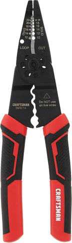 CRAFTSMAN CMHT81714 8" WIRE STRIPPER, CUTTER, CRIMPER