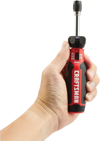 CRAFTSMAN Torque Screwdriver Set with Storage, 1" Phillips, Slotted, Hex, Torx and Square Screwdriving Bits, 29 Piece (CMHT68130) (Pack of 4)