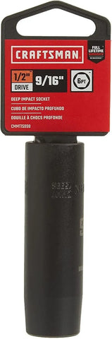 CRAFTSMAN Deep Impact Socket, SAE, 1/2-Inch Drive, 9/16-Inch (CMMT15998)