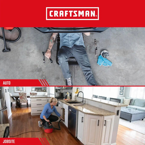 CRAFTSMAN CMXZVBE38605 1-1/4 in. Extension Wand Wet Dry Vac Attachment | Industrial-Grade Shop Vacuum Accessory for Extending Reach While Cleaning, Fits 1-1/4 in. Hose Diameter