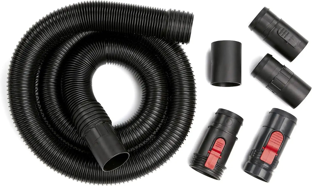 CRAFTSMAN CMXZVBE38763 2-1/2 in. x 7 ft. POS-I-LOCK Wet Dry Vacuum Hose | Industrial-Grade Shop Vacuum Hose Attachment Kit, Fits Most CRAFTSMAN Wet/Dry Vacuums with a 2-1/2 in. Diameter Inlet