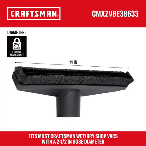 CRAFTSMAN CMXEVBE18695 16 Gallon 6.5 Peak HP Wet Dry Shop Vacuum Bundle | Heavy-Duty Wet and Dry Vac with Filter, Dust Bag, Hose, Diffuser, Floor Brush, Attachments for Home Projects & Renovations