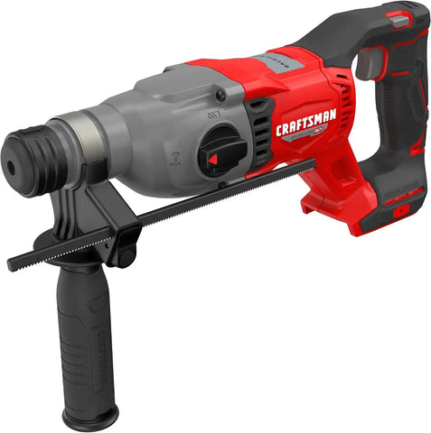 CRAFTSMAN V20 RP SDS Rotary Hammer Drill, Cordless, 7/8 inch, 2 Joules, Bare Tool Only (CMCH234B)