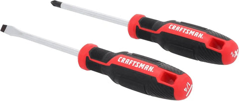 CRAFTSMAN 2 Pc Screwdriver Set, Phillips Screwdriver #2 and 1/4 In Flathead (CMHT65133)