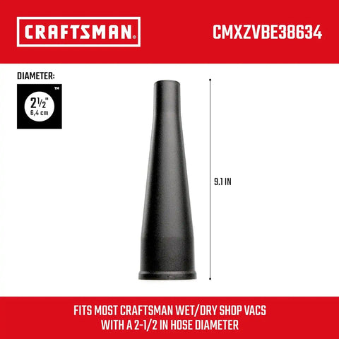 CRAFTSMAN CMXZVBE38634 2-1/2 in. Blower Nozzle Wet Dry Vac Attachment