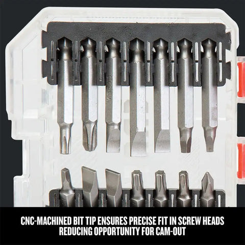 CRAFTSMAN Screwdriver Bit Set, 47-Piece, Includes Bit Tips and Power Bits, Nut Driver Set, Socket Adapters, Compatible with Versa-Track (CMAF1247)