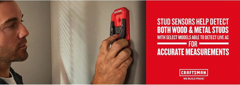 CRAFTSMAN Stud Finder, 1.5”, With AC Detection, Batteries Included (CMHT77621)