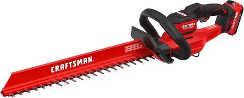 CRAFTSMAN V20 22 in. Hedge Trimmer Cordless with 2Ah Battery and Charger, Lightweight Brushless RP Bush Trimmer with Hedge Sweep Attachment, Longer Runtime, Up to 2X More Power (CMCHT830D1)