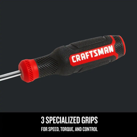 CRAFTSMAN Phillips Screwdriver, Bi-Material, PH #1 X 3 Inch (CMHT65052N) (Pack of 2)
