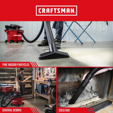 CRAFTSMAN CMXZVBE38750 Genuine 16-20 Gal. Wet Dry Vac Dust Collection Bags | For Fine Dust, Fits Most 16 and 20 Gallon CRAFTSMAN Shop Vacuums, Collects Dry Fine Debris, Reduces Cleanup Time, 2-Pack