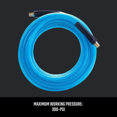 CRAFTSMAN 1/4-in x 50-ft Polyurethane Air Hose, Lightweight, Kink-Resistant, 300 PSI, Flexible, Ideal for Nailers & Staplers