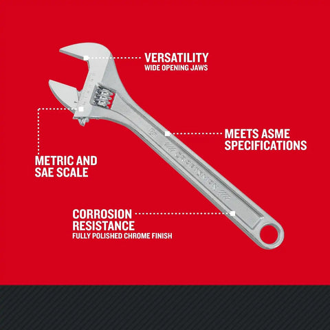 CRAFTSMAN Adjustable Wrench, 12-Inch (CMMT81624)