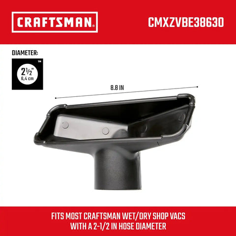 CRAFTSMAN CMXZVBE38630 2-1/2 in. Utility Nozzle Wet Dry Vac Attachment