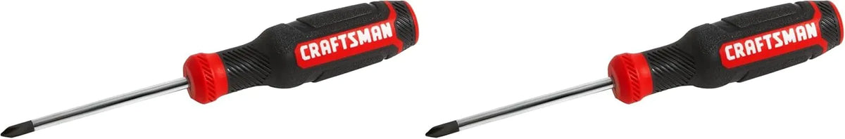 CRAFTSMAN Phillips Screwdriver, Bi-Material, PH #1 X 3 Inch (CMHT65052N) (Pack of 2)