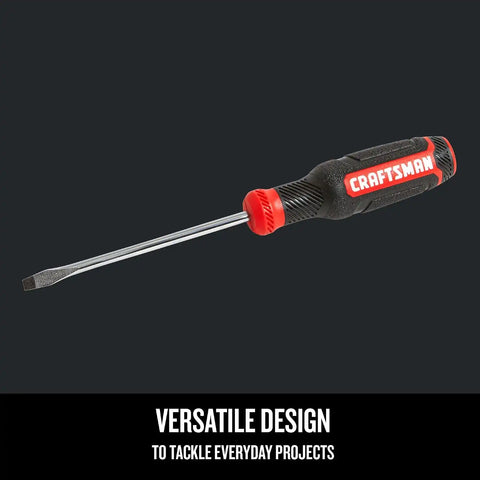 CRAFTSMAN Screwdriver, Slotted, Bi-Material, 3/16 X 4 Inch (CMHT65061N)