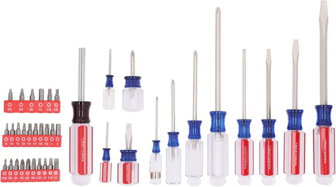 CRAFTSMAN Screwdriver Set, 39 Pc Durable Acetate Handle Master Combination Multi Screw Driver Set Kit (CMHT65180)