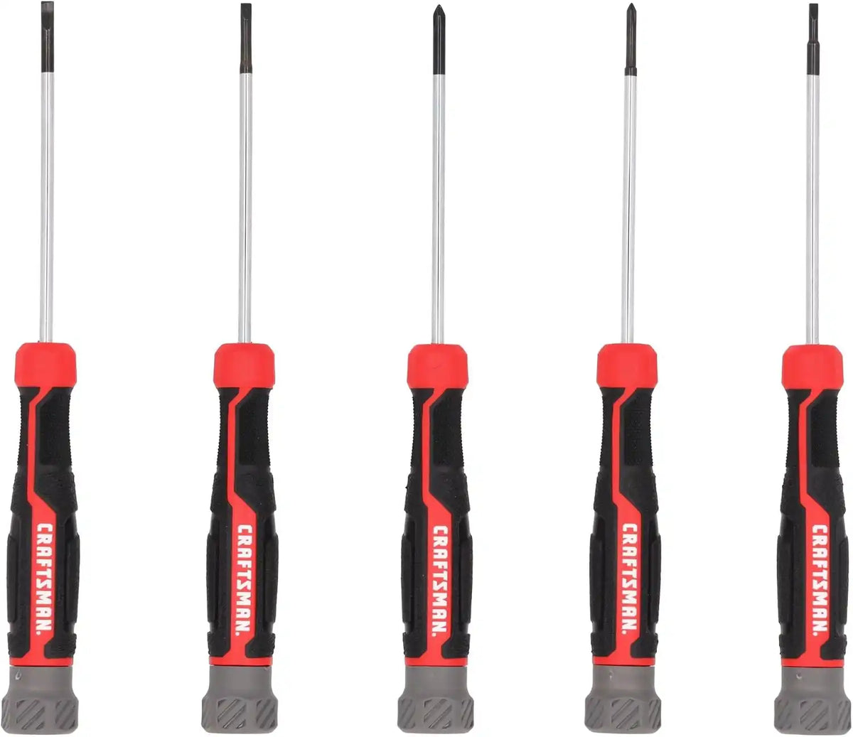 CRAFTSMAN Precision Screwdriver Set 5 PC Durable, Magnetic Tips, Textured Grip Handle (CMHT65141)