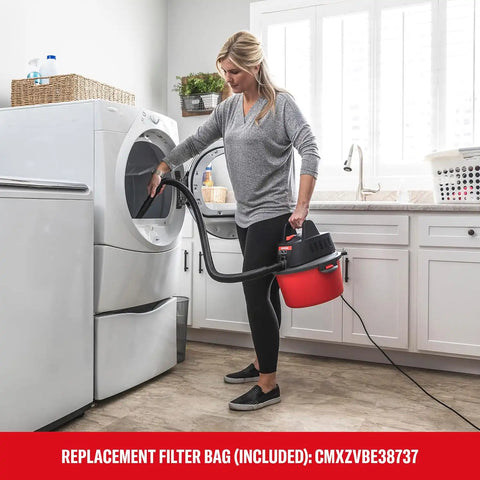 CRAFTSMAN CMXEVBE17250 2.5 Gallon 2.5 Peak HP Wet Dry Shop Vacuum