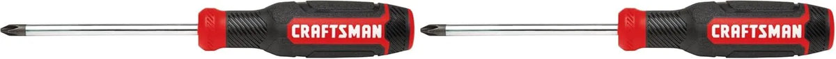 CRAFTSMAN Screwdriver, Phillips, Bi-Material, PH #2 X 4 Inch (CMHT65054N) (Pack of 2)
