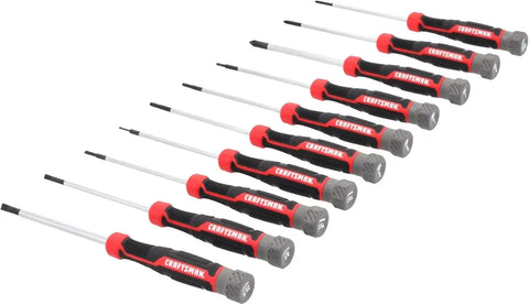 CRAFTSMAN Precision Screwdriver Set 10 PC Durable Tips (CMHT65140)