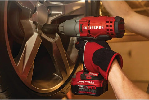 CRAFTSMAN V20 Cordless Impact Wrench, 1/2 inch, Bare Tool Only (CMCF900B)